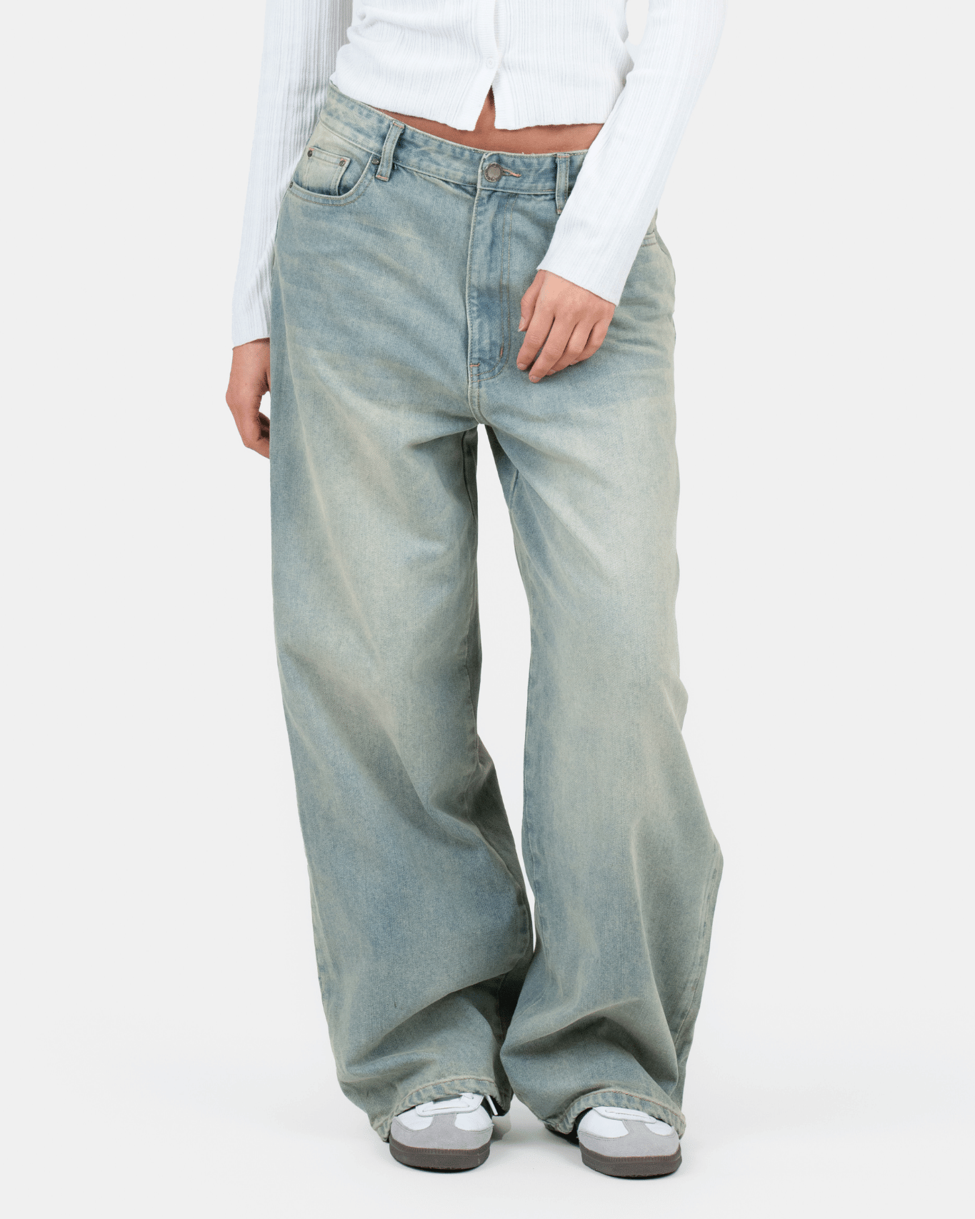 Baggy Denim Jeans Light Blue Vintage Wash | Skagen - clothing.dk